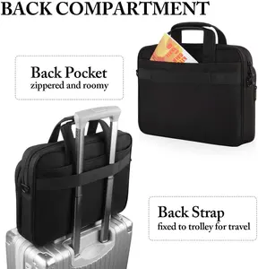 Bolsa de mensajero de negocios impermeable para hombre, maletín para portátil con logotipo personalizado OEM, cruzado