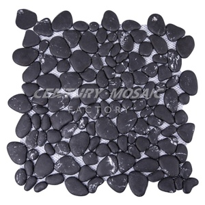 Centurymosaic bán buôn đá tự nhiên đá cẩm thạch Cobble khảm Pebble gạch Pebble khảm gạch tường sàn - Product Image 6