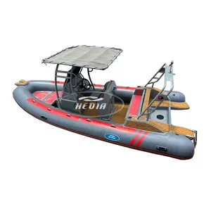 Perahu tiup aluminium lasan 18 kaki v dalam 6 orang yate pesca lubarco rib 560 pembunuh hypalon