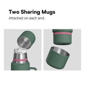 Picnic Friendly 40oz Vacuum <b>Flask</b> Design Stainless Steel Water <b>Bottle</b> With Handle - Product Image 3