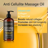 Huile de massage corporel en gros contenant du collagène et des extraits végétaux, idéale pour hydrater et raffermir la peau sèche, aux huiles essentielles
