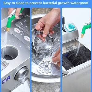 Picadora de carne eléctrica comercial de alta potencia, cortadora de carne multifuncional de acero inoxidable, máquina de llenado de salchichas para picadora de carne - Product Image 4