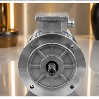 Motor Industri Unicorn 0.523F 0.6kW Motor Induksi Tiga Fasa 415V 50Hz Pemasangan Kaki 71mm Rangka Efisiensi IE2 Bodi Aluminium