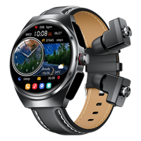 Nuevo Reloj Inteligente 2026 con Correa de Cuero y Auriculares 2 en 1, Monitor de Ritmo Cardíaco y Rastreador de Actividad Física
