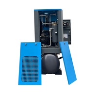 Compresseur d'air industriel à vis populaire, stationnaire, monophasé 220V 7.5KW 10HP, moteur lubrifié avec sécheur et réservoir de gaz, certifié CE