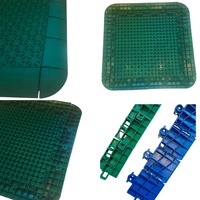 Nouveau revêtement de sol intérieur en plastique innovant Bordure de carrelage et pose de carrelage suspendu en coin