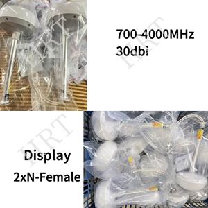 เสาอากาศสื่อสาร GSM 3G 4G 5G <span class=keywords><strong>MIMO</strong></span> คุณภาพสูง 700-4000MHz กำลังขยายสูง 30DBi X2 แบบฟีดฮอร์น โพลาไรเซชันแนวนอน+แนวตั้ง - Product Image 3