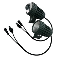 10W RGB/RGBW DC12V WS2811-RGB/UCS2904-RGBW(3000K) LED Pixel Spotlight Adressable 5 Degrés Faisceau Lumière IP67 3Pin in and Out