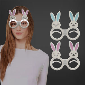 Gafas LED de Conejito <span class=keywords><strong>con</strong></span> <span class=keywords><strong>Luz</strong></span> Intermitente de Pascua, Funcionan <span class=keywords><strong>con</strong></span> Pilas, Color Azul y Rosa, Decoración para Fiestas en Interiores y Exteriores, <span class=keywords><strong>Lentes</strong></span>, Suministros para Días Festivos - Product Image 1