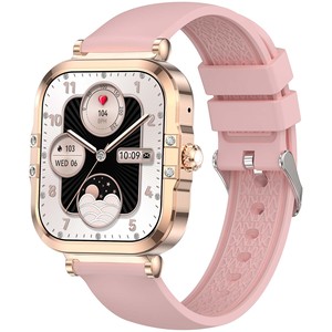 VALDUS Support <span class=keywords><strong>de</strong></span> surveillance <span class=keywords><strong>de</strong></span> la pression artérielle Écran SOS AMOLED Montre intelligente NFC Collect Code Calculator VL52 PRO Montre intelligente pour femme - Product Image 3