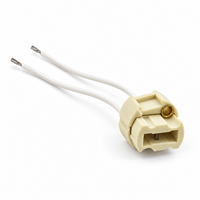 Douille de lampe en céramique G9 avec fil en silicone de 10 cm, connecteur résistant à la chaleur pour ampoules LED et halogènes G9, remplacement d'éclairage