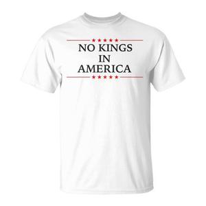 Camiseta No Kings In America, ropa de protesta con declaración política - Product Image 1