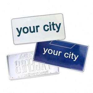 Plaque d'immatriculation de Dubaï personnalisée en plastique imprimé pour promotion de vacances, cadeaux pour la maison et les entreprises - Product Image 2
