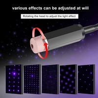 Projecteur d'étoiles USB 5V 1W pour toit de voiture, lumière ambiante ciel étoilé, lampe de décoration intérieure USB pour véhicule