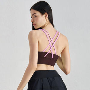 <span class=keywords><strong>NULS</strong></span> femmes Barely There Yoga débardeur dos croisé soutien-gorge de sport avec absorption des chocs respirant Fitness Yoga Wear - Product Image 1