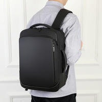 Sac à dos de grande capacité unisexe en polyester Oxford multifonctionnel hydrofuge pour ordinateur d'affaires Chargement USB 15.6 pouces