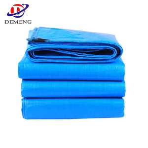 Bâche PE orange bleue 100% couverture de cargaison de couverture de camion de haute qualité étanche - Product Image 4