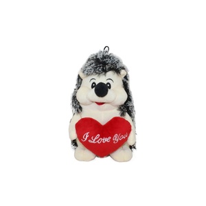 Cadeau de la Saint-Valentin, peluche <span class=keywords><strong>hérisson</strong></span> en peluche, rose rouge, je t'aime, jouets en forme de cœur, couverture avec rembourrage en coton PP - Product Image 1