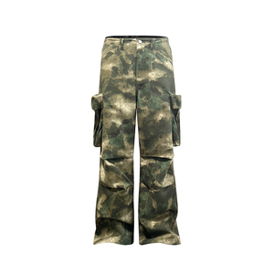 Pantaloni da Uomo in Tela 100% Cotone, Stile High Street alla Moda, Multi-Tasca, Gamba Dritta, <span class=keywords><strong>Camouflage</strong></span>, Antivento ed Ecologici - Product Image 1