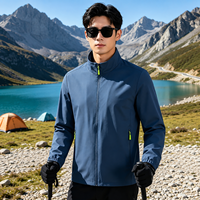 Veste bomber imperméable personnalisée avec logo d'entreprise pour hommes et femmes, col montant, vêtements de travail, randonnée en plein air, camping, décontractée, du S au 8XL
