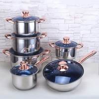 Ensemble de casseroles et marmites de cuisine antiadhésives, ustensiles de cuisine avec couvercle en verre