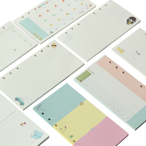 Recambio planificador de línea en blanco, cuadrícula de puntos semanal A5, con 6 agujeros, carpeta de anillas, diario, <span class=keywords><strong>Notebook</strong></span>, relleno diario - Product Image 1