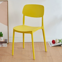 Chaises de salle à manger empilables STG modernes de style européen et américain en plastique pour la maison, le bar, l'appartement, la salle de sport, l'école, le restaurant, la salle à manger