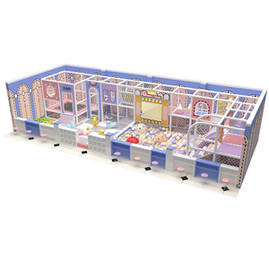 Aire de jeux intérieure sur le thème du château, style princesse, toboggan en spirale, ensemble d'escalade, parc de rêve pour filles, centre commercial - Product Image 6