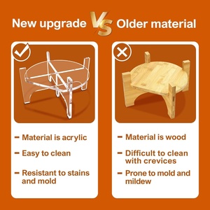 Support de conteneur de bar transfrontalier en acrylique transparent moderne Distributeur de boissons de jus de fruits Vase Support à gâteaux pour assiette de fruits - Product Image 3