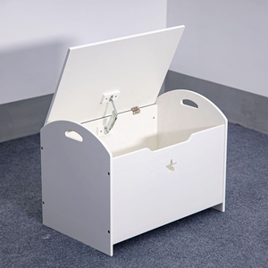 Custom wooden products china supply reasonable price wholesale large kids toy storage chest bin organizer box for toy