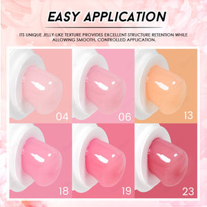 BOZLIN 24 colores Jelly <span class=keywords><strong>Gel</strong></span> Builder en tubo Hema Free Clear White Pink Solid <span class=keywords><strong>Gel</strong></span> Builder Precio de fábrica Nail Extension <span class=keywords><strong>Gel</strong></span> Builder - Product Image 2