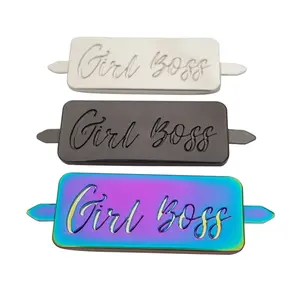 Venta al <span class=keywords><strong>por</strong></span> <span class=keywords><strong>mayor</strong></span>, <span class=keywords><strong>etiqueta</strong></span> de Metal de alta calidad, <span class=keywords><strong>etiqueta</strong></span> de señalización personalizada de marca privada, accesorios para <span class=keywords><strong>ropa</strong></span>/bolsa - Product Image 5