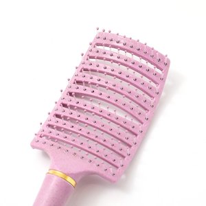 Hotseller di alta qualità ambientale paglia spazzola esfoliante ventilato strumento di massaggio <span class=keywords><strong>capelli</strong></span> <span class=keywords><strong>capelli</strong></span> ricci Anti districante spazzola per <span class=keywords><strong>capelli</strong></span> - Product Image 3