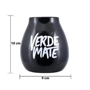 Fábrica al por mayor personalizada 300ml múltiple Color verde Zielona Tykwa cerámica Zna Verde <span class=keywords><strong>Mate</strong></span> <span class=keywords><strong>Yerba</strong></span> <span class=keywords><strong>Mate</strong></span> taza <span class=keywords><strong>de</strong></span> té sin mango - Product Image 6