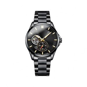 Relojes Mecánicos de Oro al por Mayor, Reloj Automático Esqueletizado para Hombre, Reloj de Pulsera de Lujo con Correa de Acero Inoxidable Luminoso - Product Image 1
