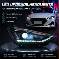 Pour Hyundai Celesta 2017-2020 : Ensemble de phares séquentiels à LED avec lentille de projecteur Bi-LED haute performance pour mise à niveau de la version restylée
