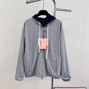 Chaqueta Ligera con Capucha para Mujer, Cortavientos, con Cierre, Dobladillo Elástico, Ropa Deportiva Informal - Product Image 3