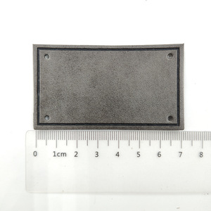 Étiquette universelle en cuir perforé et gaufré pour vêtements, avec bordure vierge, pour sacs, chapeaux et étiquettes volantes - Product Image 6