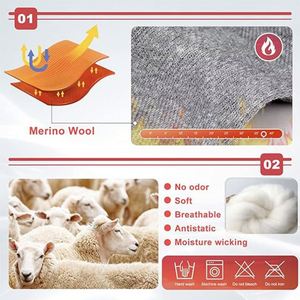 Custom 5 Five Toe Merino <b>Wool</b> Sports <b>Socks</b> Running Cycling <b>Socks</b> for Men Women - Product Image 5