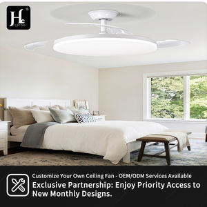 Ventilador de Techo Integrado Moderno de Estilo Nórdico con Luz, 3 Aspas, Ventilador Invisible con Luz para Sala de Estar, Restaurante, Dormitorio, Espectro Completo - Product Image 6