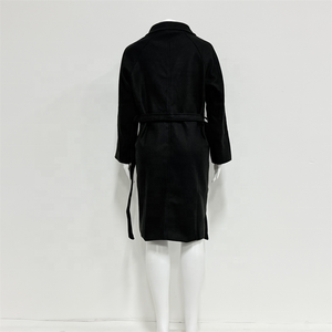 Cappotto Invernale <span class=keywords><strong>Beige</strong></span> per <span class=keywords><strong>Donna</strong></span>, Lungo e Ampio, Casual, Antivento, in Poliestere, Caldo <span class=keywords><strong>Trench</strong></span> Coat di Media Lunghezza - Product Image 3