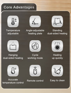 HHD, venta directa de fábrica, nueva incubadora de pollitos ajustable, placa calefactora colgante de doble cara para animales eclosionados, calefacción rápida - Product Image 6