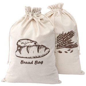 Custom <strong>Pattern</strong> Logo Reusable <strong>Bread</strong> Storage <strong>Bag</strong> Cotton <strong>Linen</strong> Drawstring <strong>Bread</strong> <strong>Bags</strong> for Homemade <strong>Bread</strong> Container - Product Image 2