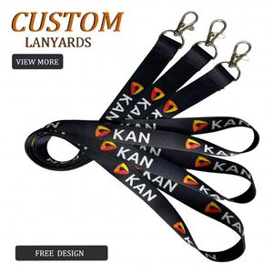 Personalized High Quality Custom Logo <b>Polyester</b> <b>Lanyards</b> With Breakaway Buckle for School and Business Office - Product Image 1
