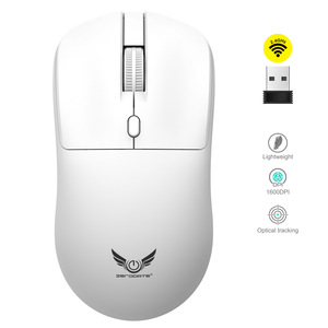 เซโรเดท ที 2 เมาส์สำหรับเล่นเกมไร้สาย 2.4G โฟโตอิเล็กทริค 4 ปุ่มพร้อมตัวรับสัญญาณ USB สำหรับแล็ปท็อปคอมพิวเตอร์สำหรับใช้ในสำนักงาน - Product Image 3
