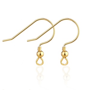 Jewelry Findings 18K Gold Plated Stainless Steel <strong>Earring</strong> Wire Fish <strong>Hooks</strong> for <strong>Earring</strong> Making by Kulana Made in China - Product Image 1