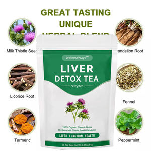 צ 'ינאהארבס כבד צמחי תה פרטי תווית אבקת מאצ' ה ירוק אבקת תה פרחים בגד אריזה - Product Image 4