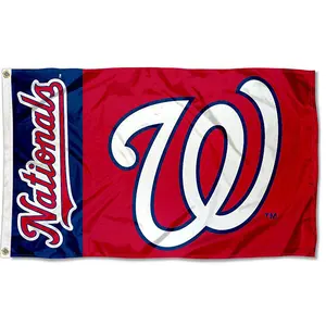 גבוהה באיכות MLB דגל מותאם אישית מודפס 3x5ft 100% פוליאסטר כפול צדדי וושינגטון אזרחיה דגל