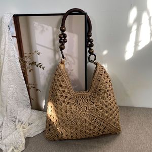 Venta al por Mayor de Fábrica, Bolsos Tejidos a Mano Modernos, Bolsos de Playa <span class=keywords><strong>para</strong></span> Vacaciones, Bolsos de Hombro <span class=keywords><strong>para</strong></span> Mujer - Product Image 4