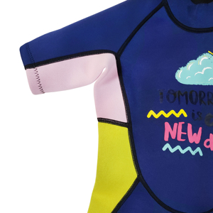 <span class=keywords><strong>Traje</strong></span> de <span class=keywords><strong>Neopreno</strong></span> de una Pieza con Cremallera Trasera para Niños, <span class=keywords><strong>Traje</strong></span> de Buceo de 2.5MM para Niñas, <span class=keywords><strong>Traje</strong></span> de <span class=keywords><strong>Neopreno</strong></span> de Manga Corta para Mantener el Calor, <span class=keywords><strong>Traje</strong></span> de <span class=keywords><strong>Neopreno</strong></span> para Natación y Surf para Niños - Product Image 3